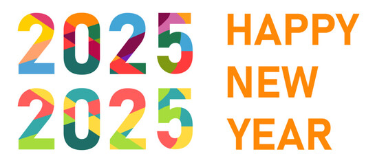 2025 new year logo.New business goal strategy concept. 2025 goal planning business concept