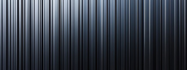 Obraz premium Black corrugated metal texture. Wall wooden vertical panels. Dark steel roof sheet. Wood siding for construction. 
