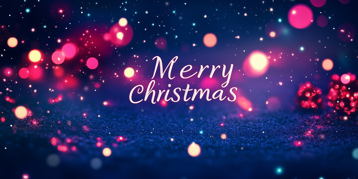 Cartolina con scritta "Merry Christimas" (Buon Natale)