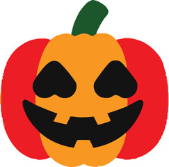 Whimsical Pumpkin with a Smile Vector Design for Spooky Season
