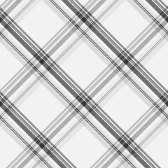 Black and white plaid seamless pattern.