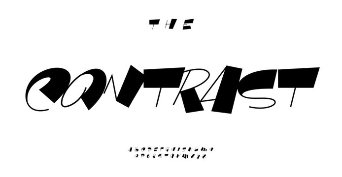 Handwritten brush script, high contrast letters, fresh modern font for youthful typographic designs, logo and headlines. Handdrawn calligraphy, teen slant didot style alphabet. Cool vector typeset