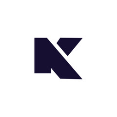 K logo with modern creative idea concept design