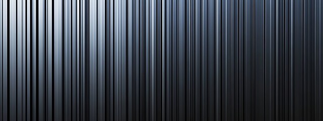 Obraz premium Black corrugated metal texture. Wall wooden vertical panels. Dark steel roof sheet. Wood siding for construction. 