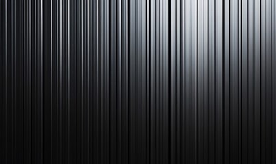 Obraz premium Black corrugated metal texture. Wall wooden vertical panels. Dark steel roof sheet. Wood siding for construction. 