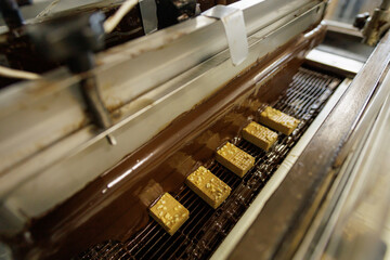 Production of a large chocolate factory.
