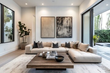Modern Living Room with Cozy Neutral Decor