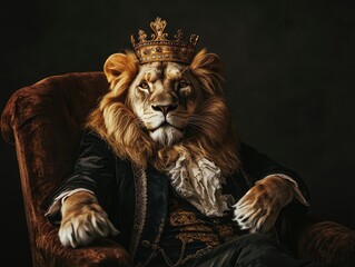 lion in the zoo