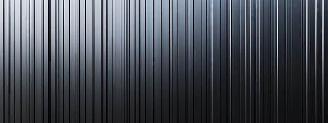 Obraz premium Black corrugated metal texture. Wall wooden vertical panels. Dark steel roof sheet. Wood siding for construction. 