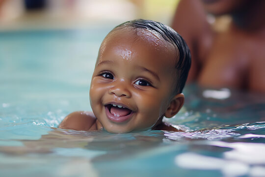 Swimming lessons for newborns focus on gentle water introduction, promoting early water comfort and building trust between baby and parent.