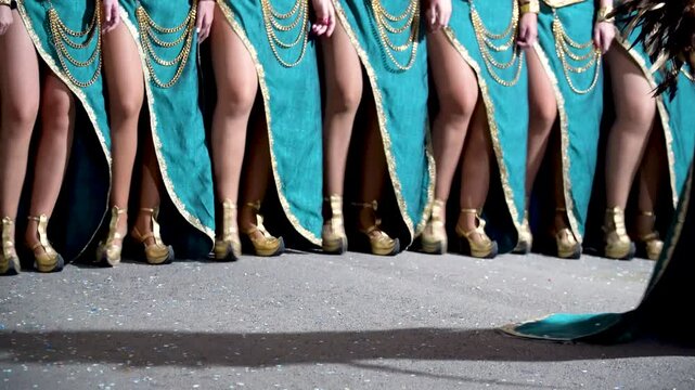 Moors and Christians Parade, detail of the beautiful costumes