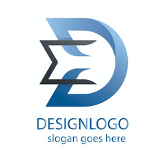 D logo, cool and nice and elegant