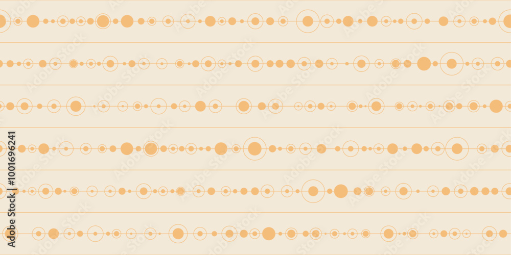 Poster A background of dots connected in a continuous row with a line. A pattern of dots in rows.