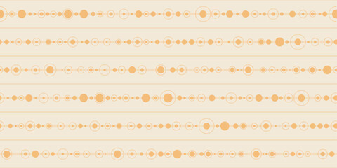 A background of dots connected in a continuous row with a line. A pattern of dots in rows.