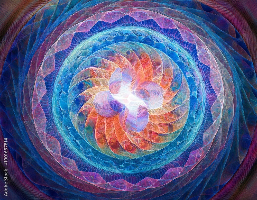 Canvas Prints surreal graphic fractal background. creative design elements artwork