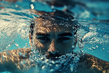 Swimming is a physical activity that enhances body strength, improves cardiovascular health, and promotes overall fitness and well-being.