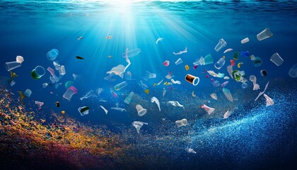 underwater scene with fishes