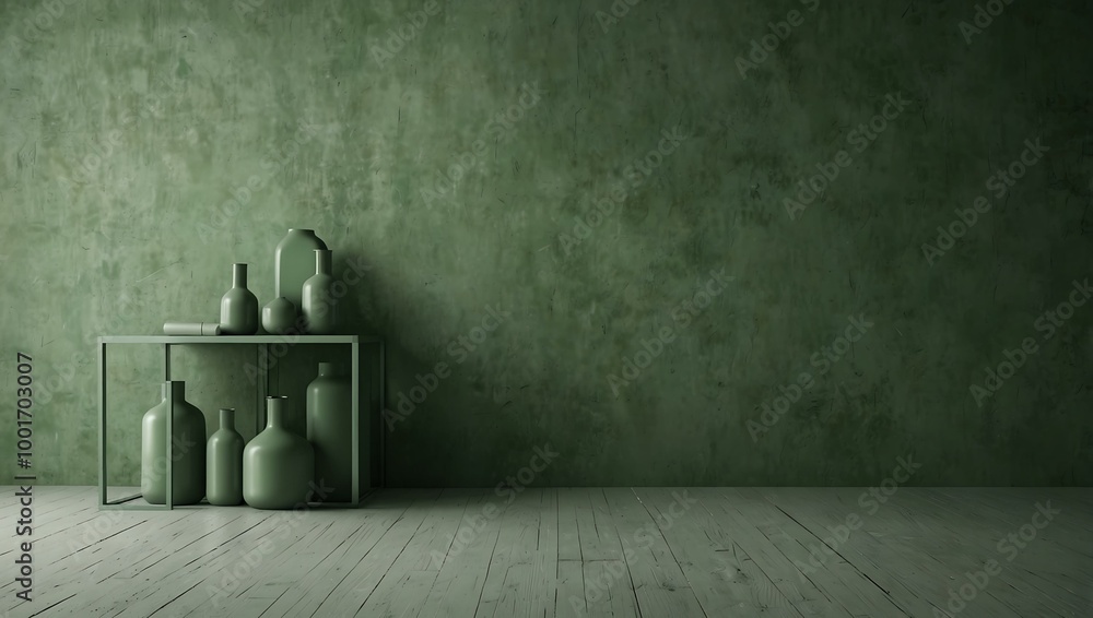 Poster light green background with no objects