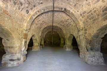 Inay Han Caravanserai.The scenic views from Inay village in Ulubey, Usak, Turkey.