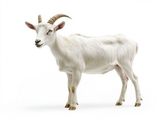goat isolated on white