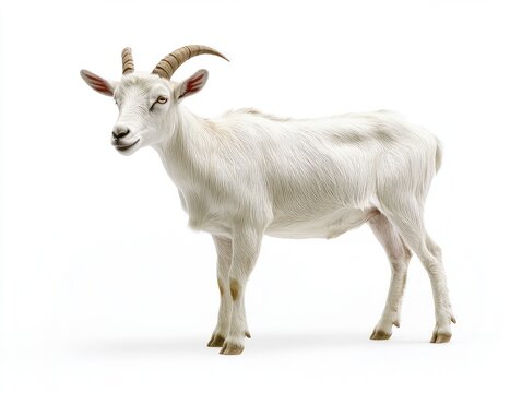 goat isolated on white