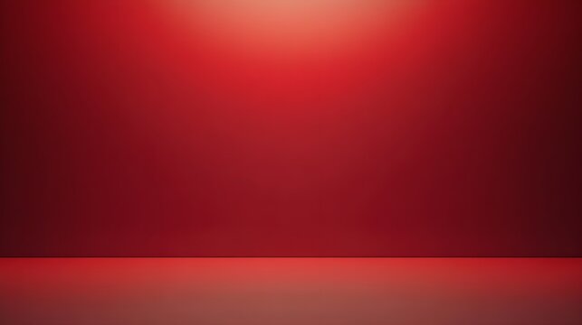 A smooth red backdrop with a soft gradient, ideal for showcasing products or marketing content with ample copy space