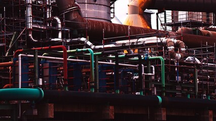 Industry Plant Chemical Oil Piping
