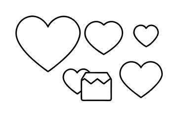 Love icons vector illustration , Love Symbol Valentine's Day