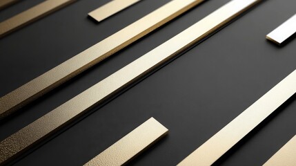 Obraz premium Premium stripe cover design with metallic gloss patterns in gold and white for luxury business brochures and invitations. -