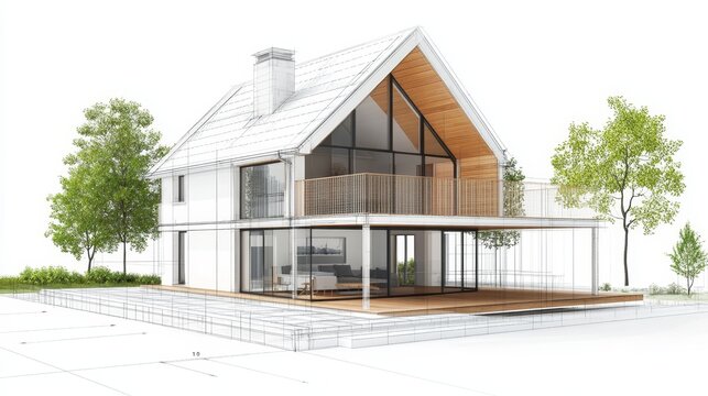 Stylish annexe house extension featuring white highlights for modern uk home improvement
