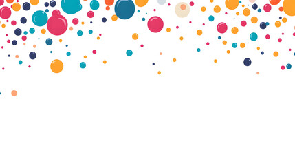 Colorful Abstract Circular Frame with Geometric Dots - Modern Minimalist Design