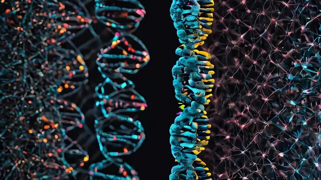 Representation of human DNA chain
