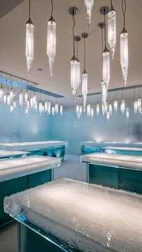 Winterliche Wohntr&auml;ume: Ein Interieur wie aus Eis gemei&szlig;elt
