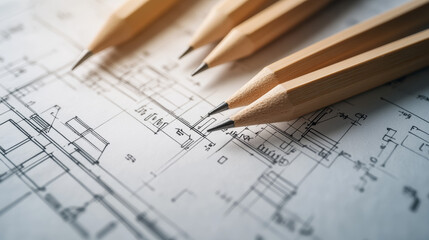 Show a precise technical drawing or blueprint with clear lines, measurements, and labels, illustrating the attention to detail essential in architecture, engineering, or design.