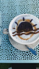 blue planet latte