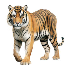 Fototapeta premium Indonesian Tiger vector art Illustrations.