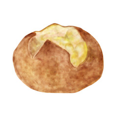 丸いチーズフランスパン