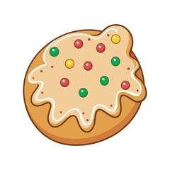 Christmas Cookie Vector clip art Illustration file .