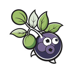 Blueberry Vector clip art illustration  file.