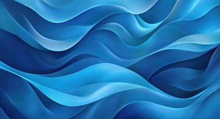 Pastel Wave Abstract Art. Flowing Wavy Pattern in Blue and Pink Tone