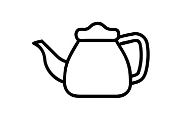 Modern Teapot Icon Design Vector Art for Stylish Tea Lovers
