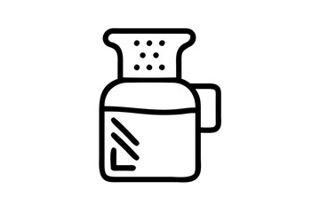 Simple Shapes Minimalist Bread Maker Icon Perfect for Kitchen Art
