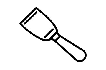 Modern Spatula Vector Illustration for Culinary Creations
