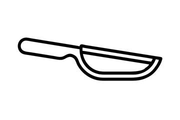 Elevate Your Kitchen Skills with a Spatula Icon Featuring a Broad Blade
