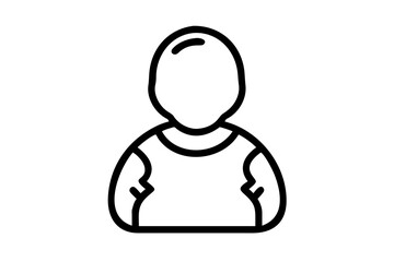 Elegant Minimalist User Icon with Vector Illustration for Clean Aesthetics
