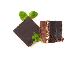 Nut Brownie, Homemade German Chocolate Cake, Chocolate Peanuts Cake, Brownie Square Piece