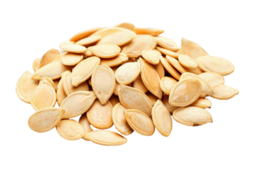 Pumpkin Seeds Isolated on Transparent Background 
