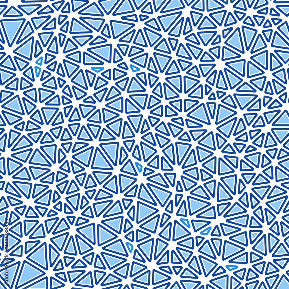 Poster minimal geometric background. rounded solid shapes in frames. compact triangles size. one tone color