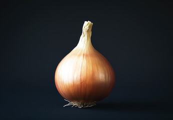 Onion isolated on minimalist background