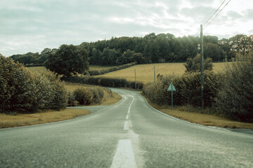 road in the countryside